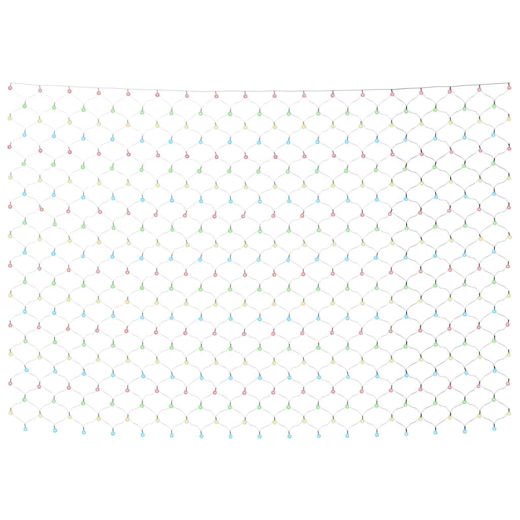 Kerstnetverlichting 204 LED's binnen/buiten 3x2 m meerkleurig is nu te koop bij PeponiXL, paradijselijk wonen!