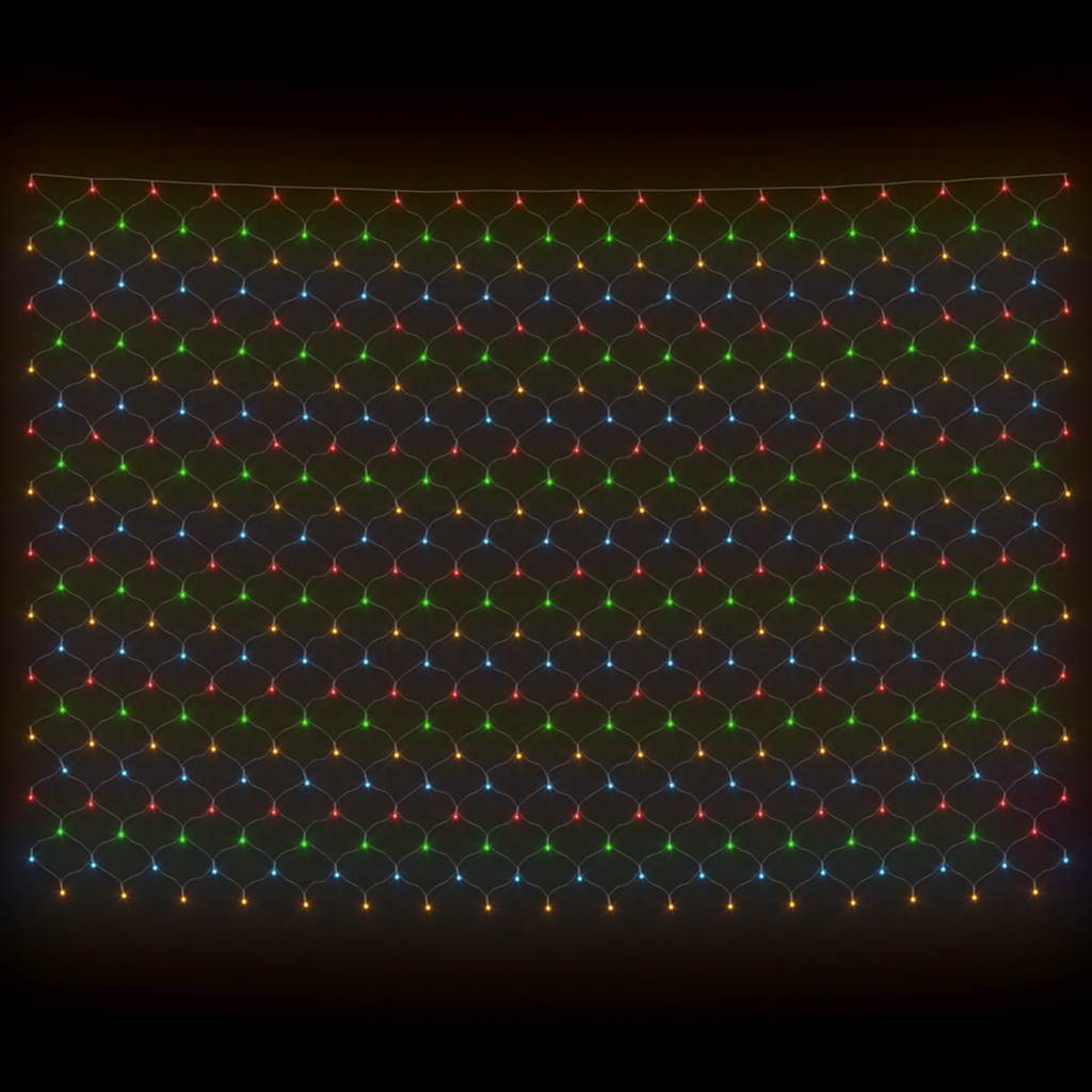 Kerstnetverlichting 204 LED's binnen/buiten 3x2 m meerkleurig is nu te koop bij PeponiXL, paradijselijk wonen!