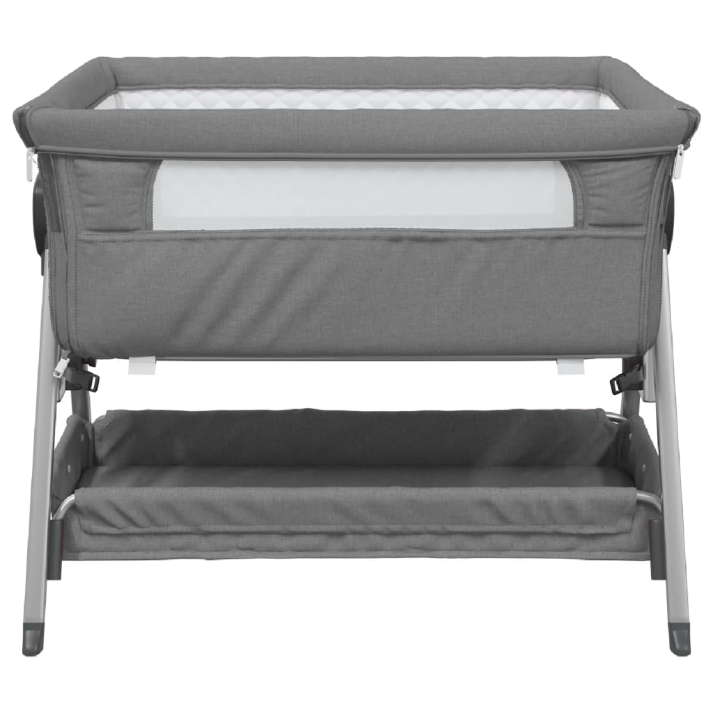 Babybed met matras linnen donkergrijs is nu te koop bij PeponiXL, paradijselijk wonen!