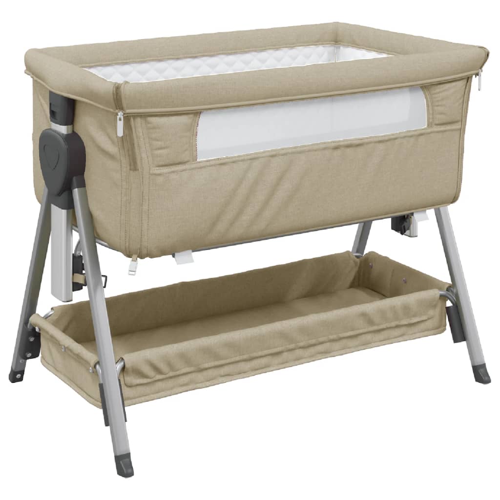 Babybox met matras linnen taupe is nu te koop bij PeponiXL, paradijselijk wonen!