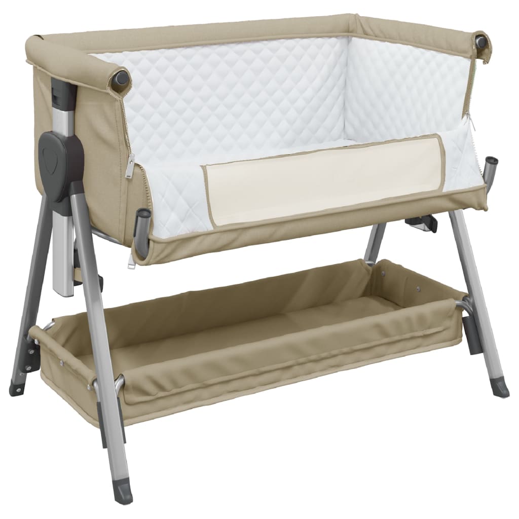 Babybox met matras linnen taupe is nu te koop bij PeponiXL, paradijselijk wonen!