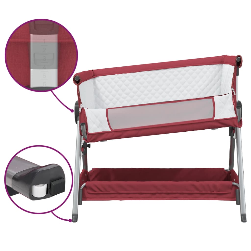 Babybox met matras linnen rood is nu te koop bij PeponiXL, paradijselijk wonen!