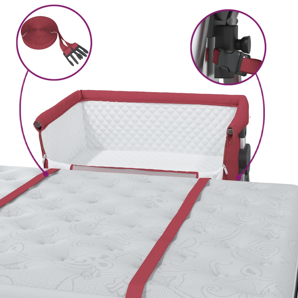 Babybox met matras linnen rood is nu te koop bij PeponiXL, paradijselijk wonen!