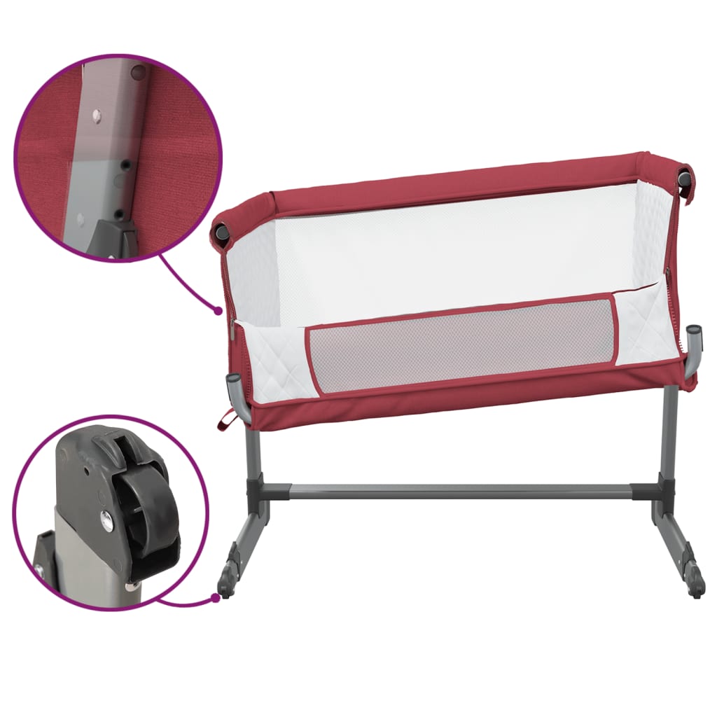 Babybox met matras linnen rood is nu te koop bij PeponiXL, paradijselijk wonen!