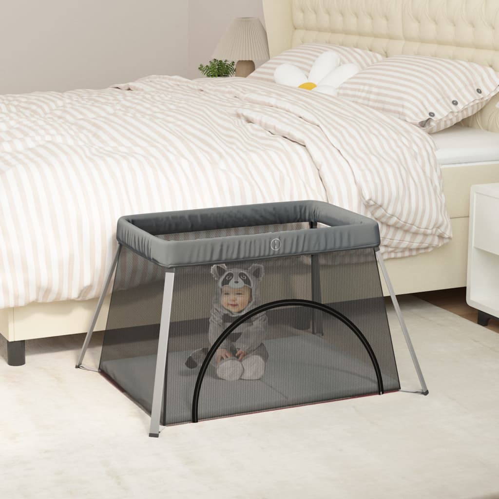 Babybox met matras linnen donkergrijs is nu te koop bij PeponiXL, paradijselijk wonen!