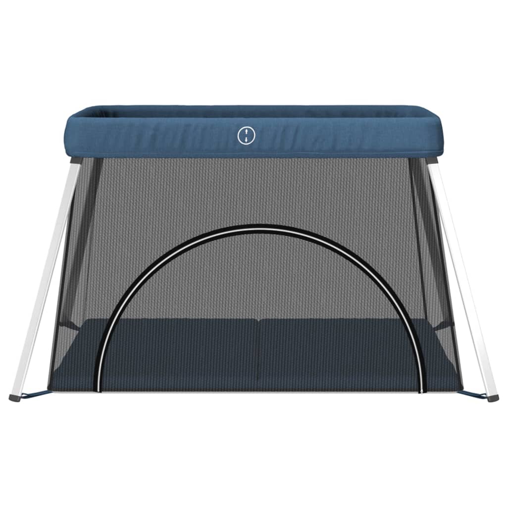 Babybox met matras linnen marineblauw is nu te koop bij PeponiXL, paradijselijk wonen!