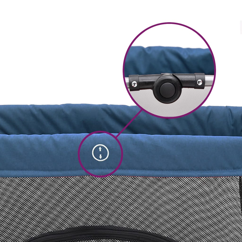 Babybox met matras linnen marineblauw is nu te koop bij PeponiXL, paradijselijk wonen!