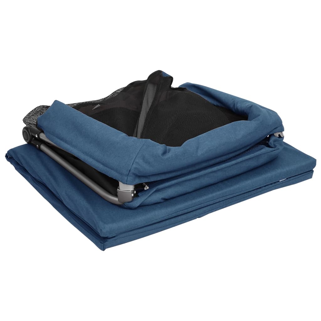 Babybox met matras linnen marineblauw is nu te koop bij PeponiXL, paradijselijk wonen!
