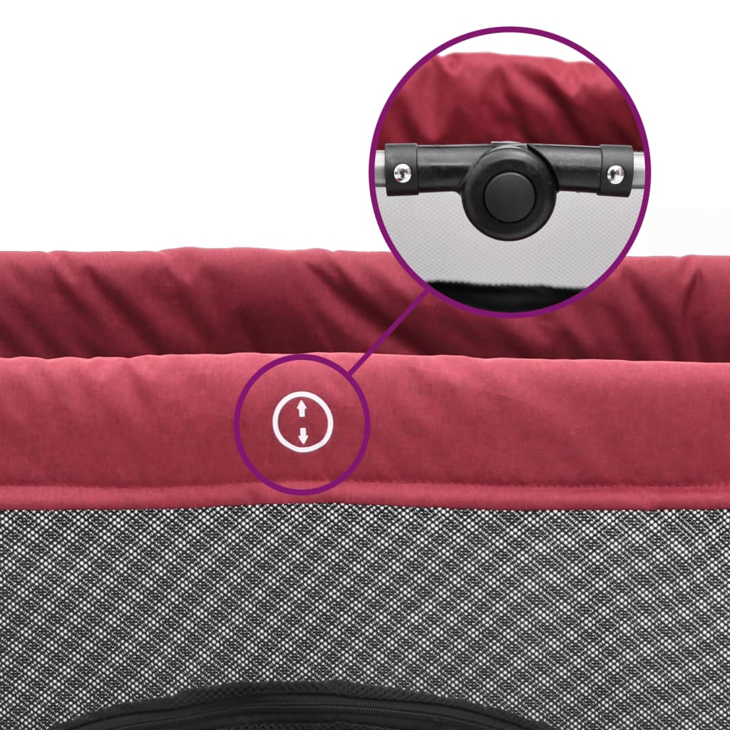 Babybox met matras linnen rood is nu te koop bij PeponiXL, paradijselijk wonen!