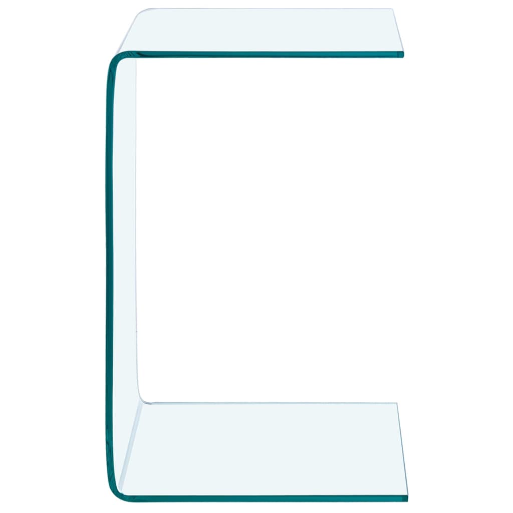 Bijzettafel 40x40x60 cm gehard glas is nu te koop bij PeponiXL, paradijselijk wonen!