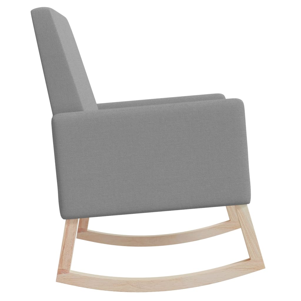 Schommelstoel stof lichtgrijs is nu te koop bij PeponiXL, paradijselijk wonen!