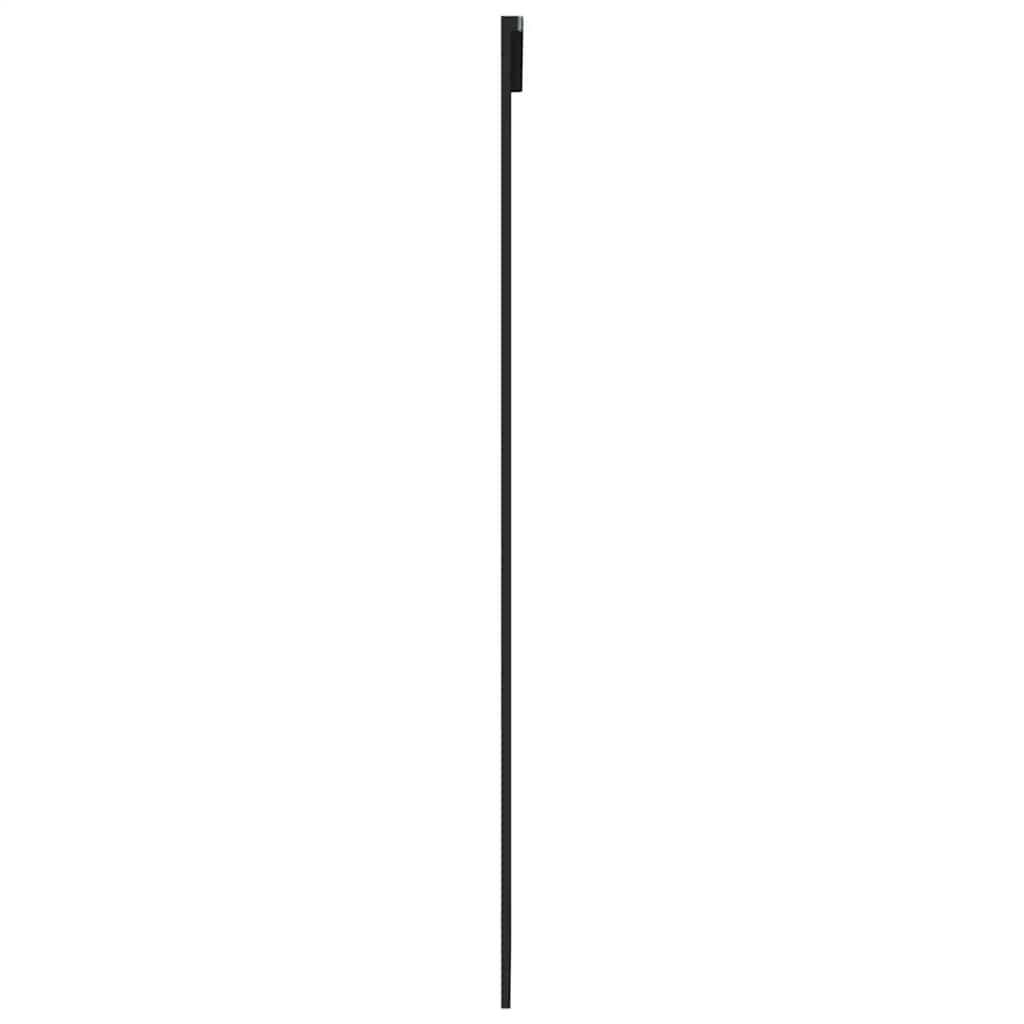 Schuifdeur 3-panelen 76x205 cm ESG-glas en aluminium zwart is nu te koop bij PeponiXL, paradijselijk wonen!
