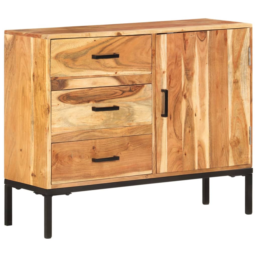 Dressoir 88x30x73 cm massief acaciahout is nu te koop bij PeponiXL, paradijselijk wonen!