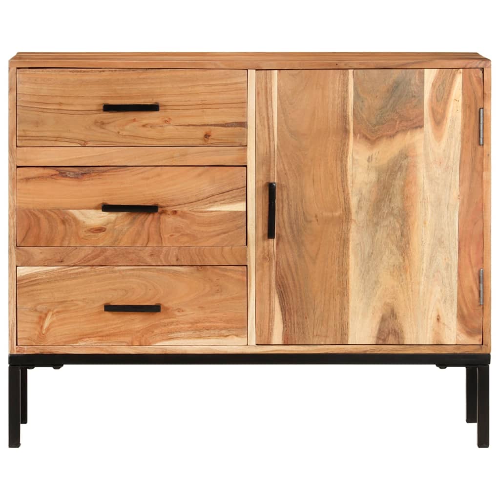 Dressoir 88x30x73 cm massief acaciahout is nu te koop bij PeponiXL, paradijselijk wonen!