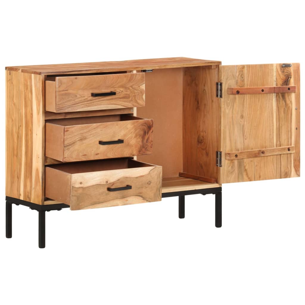 Dressoir 88x30x73 cm massief acaciahout is nu te koop bij PeponiXL, paradijselijk wonen!