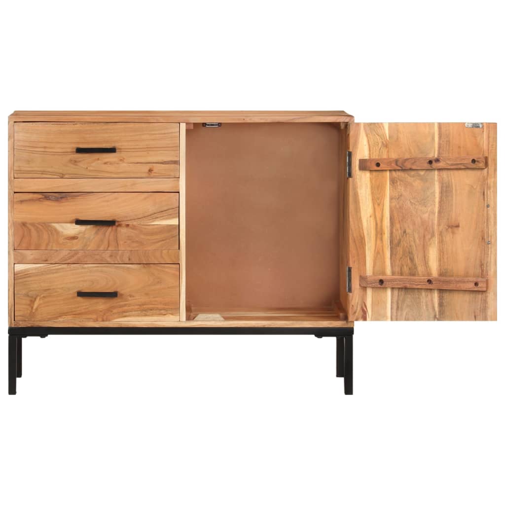 Dressoir 88x30x73 cm massief acaciahout is nu te koop bij PeponiXL, paradijselijk wonen!