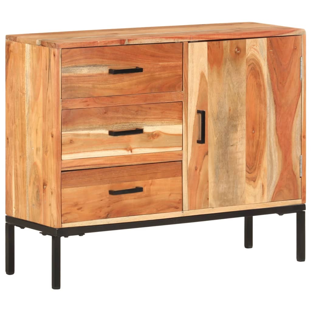 Dressoir 88x30x73 cm massief acaciahout is nu te koop bij PeponiXL, paradijselijk wonen!