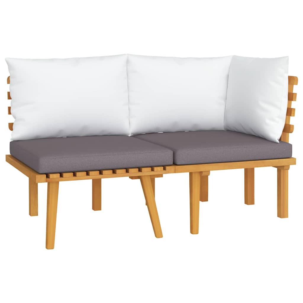 2-delige Loungeset met kussens massief acaciahout is nu te koop bij PeponiXL, paradijselijk wonen!