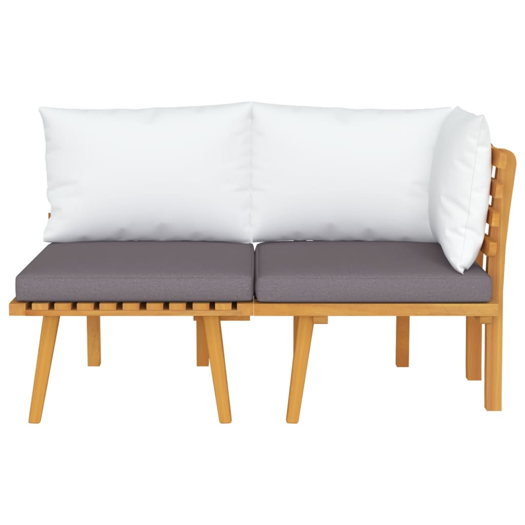 2-delige Loungeset met kussens massief acaciahout is nu te koop bij PeponiXL, paradijselijk wonen!