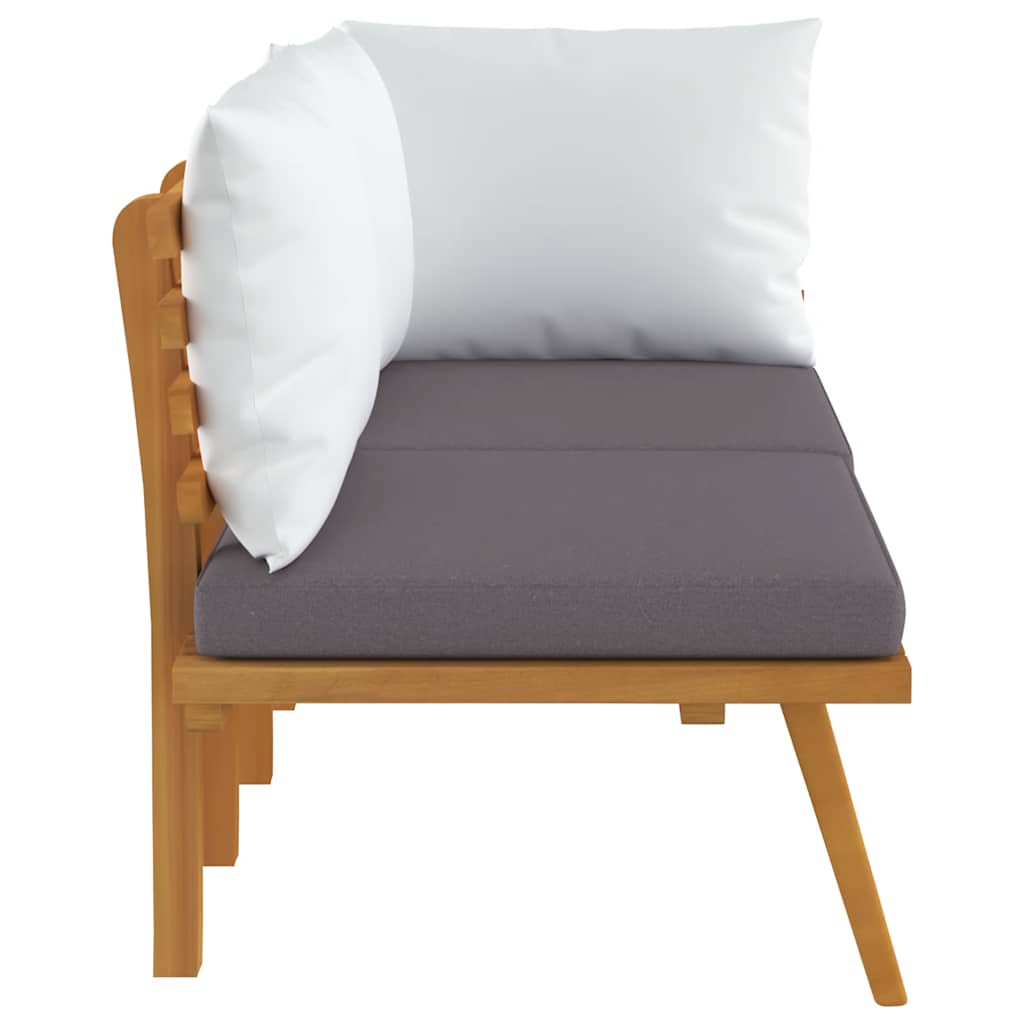 2-delige Loungeset met kussens massief acaciahout is nu te koop bij PeponiXL, paradijselijk wonen!