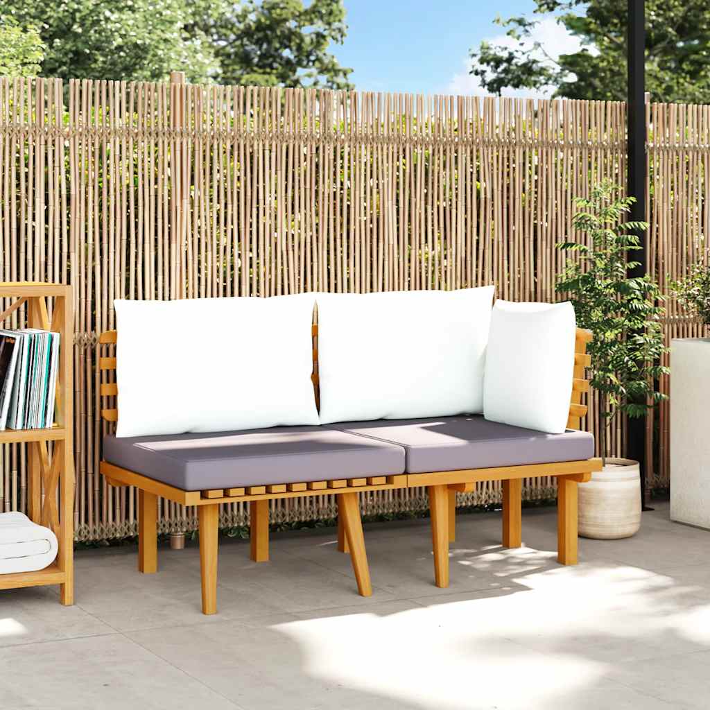 2-delige Loungeset met kussens massief acaciahout is nu te koop bij PeponiXL, paradijselijk wonen!