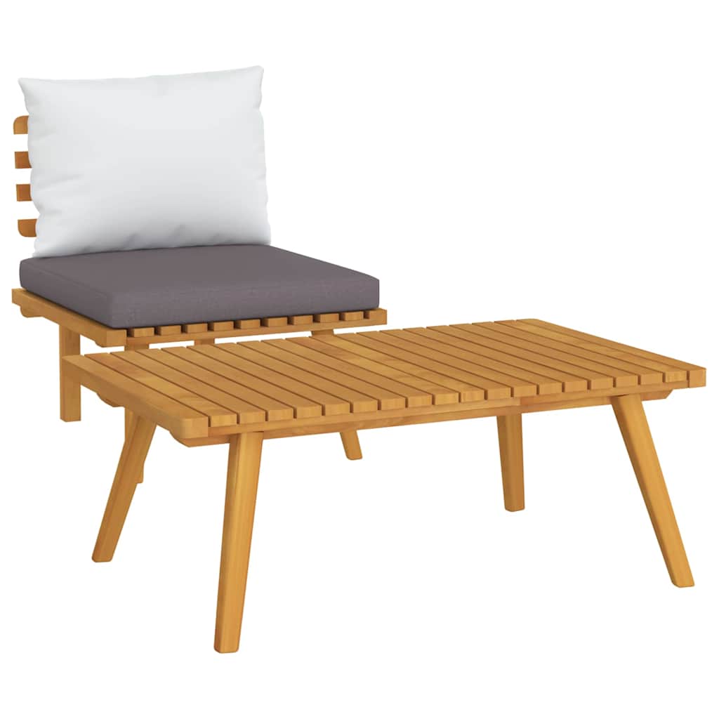 2-delige Loungeset met kussens massief acaciahout is nu te koop bij PeponiXL, paradijselijk wonen!