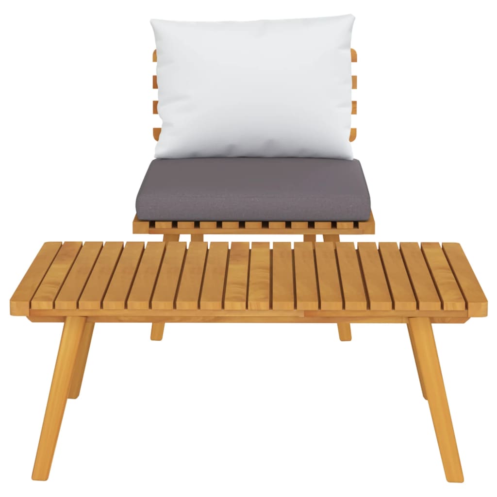 2-delige Loungeset met kussens massief acaciahout is nu te koop bij PeponiXL, paradijselijk wonen!
