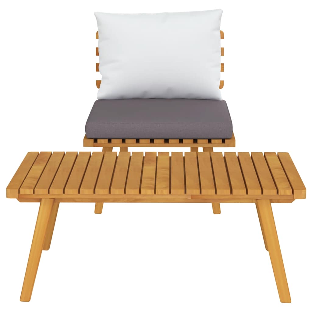 2-delige Loungeset met kussens massief acaciahout is nu te koop bij PeponiXL, paradijselijk wonen!