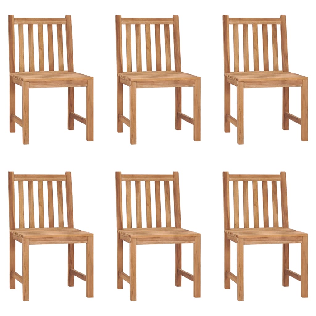 Tuinstoelen 6 st met kussens massief teakhout is nu te koop bij PeponiXL, paradijselijk wonen!