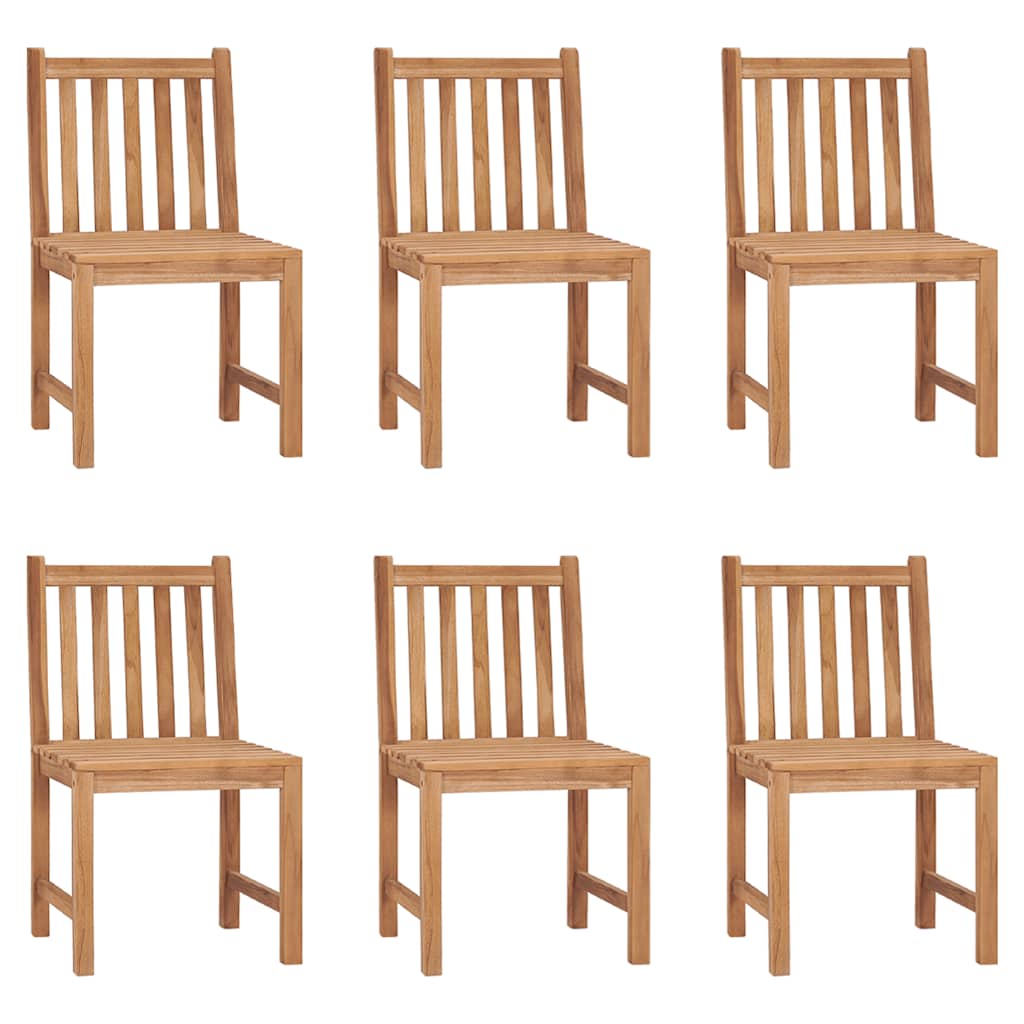 Tuinstoelen 6 st met kussens massief teakhout is nu te koop bij PeponiXL, paradijselijk wonen!