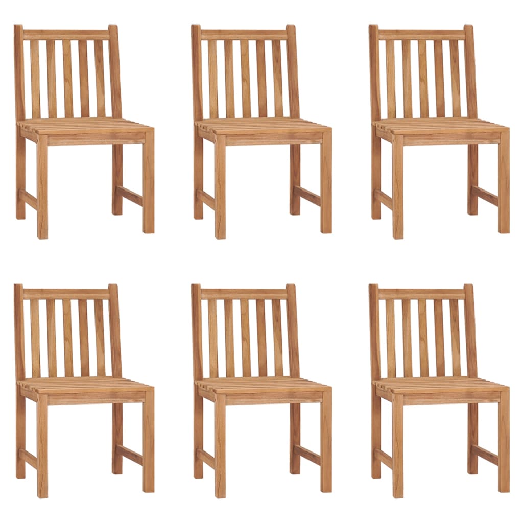 Tuinstoelen 6 st met kussens massief teakhout is nu te koop bij PeponiXL, paradijselijk wonen!