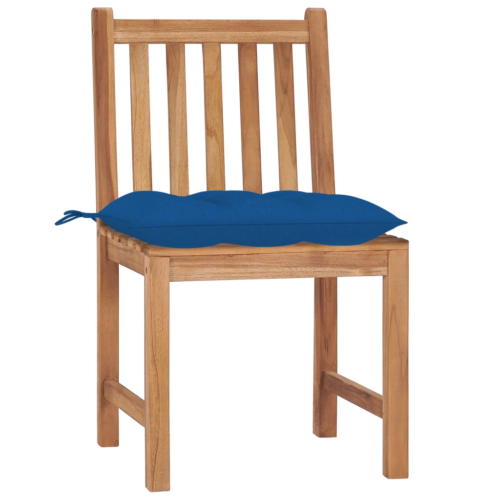 Tuinstoelen 8 st met kussens massief teakhout is nu te koop bij PeponiXL, paradijselijk wonen!