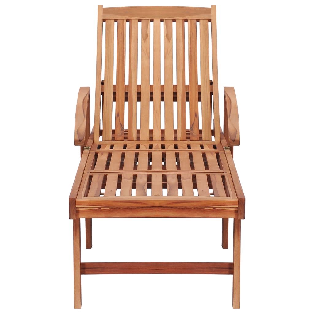 Ligbedden 2 st met tafel en kussens massief teakhout is nu te koop bij PeponiXL, paradijselijk wonen!