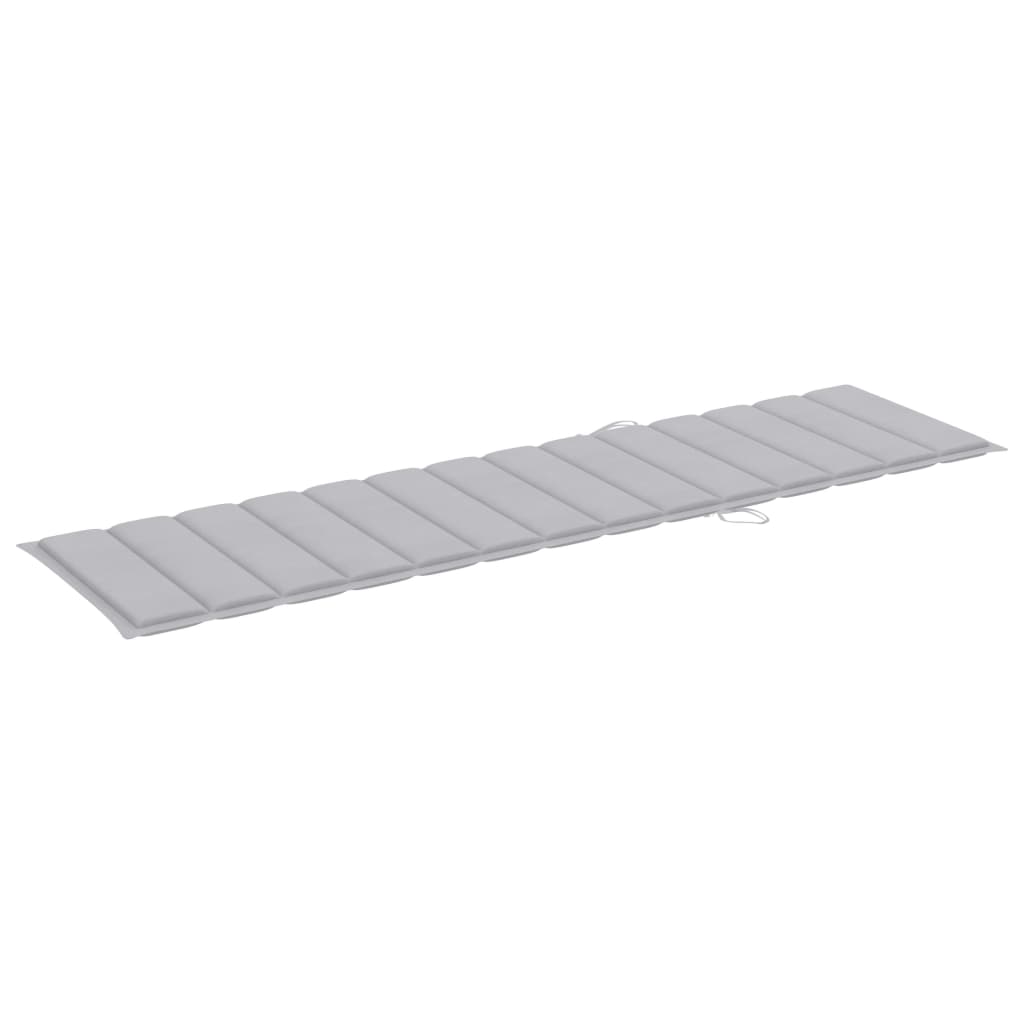 Ligbedden 2 st met tafel en kussens massief teakhout is nu te koop bij PeponiXL, paradijselijk wonen!