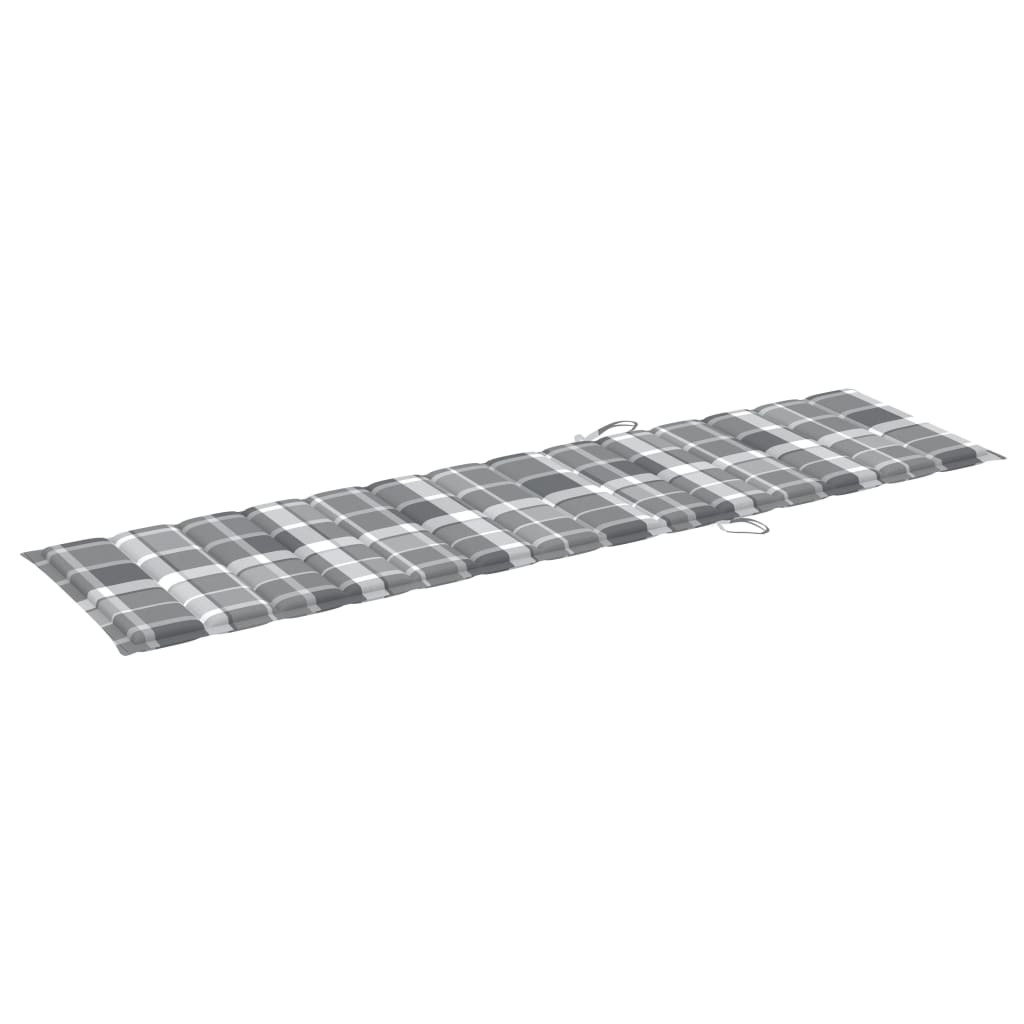 Ligbedden 2 st met tafel en kussens massief teakhout is nu te koop bij PeponiXL, paradijselijk wonen!