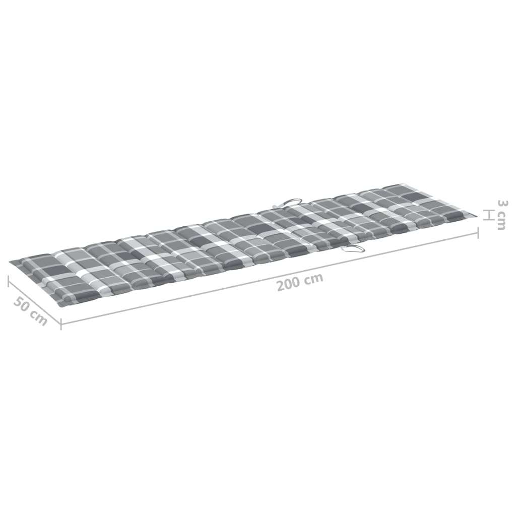Ligbedden 2 st met tafel en kussens massief teakhout is nu te koop bij PeponiXL, paradijselijk wonen!