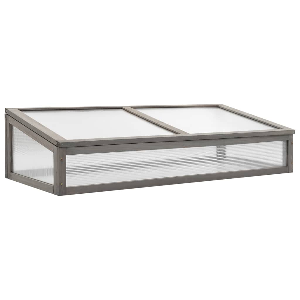Plantenbak verhoogd met kas 110x54x120 cm massief vurenhout is nu te koop bij PeponiXL, paradijselijk wonen!
