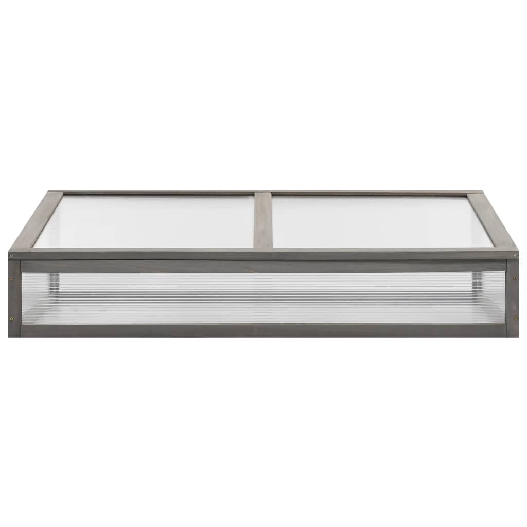 Plantenbak verhoogd met kas 110x54x120 cm massief vurenhout is nu te koop bij PeponiXL, paradijselijk wonen!