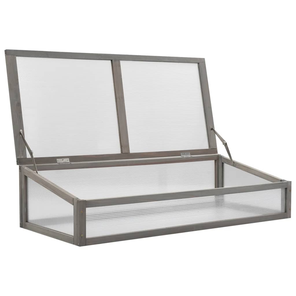 Plantenbak verhoogd met kas 110x54x120 cm massief vurenhout is nu te koop bij PeponiXL, paradijselijk wonen!