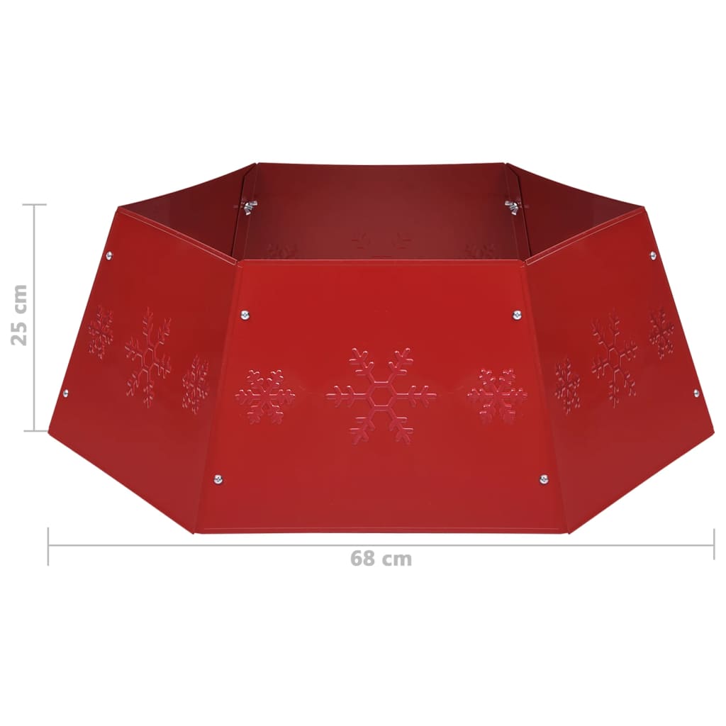 Kerstboomrok Ø68x25 cm rood is nu te koop bij PeponiXL, paradijselijk wonen!