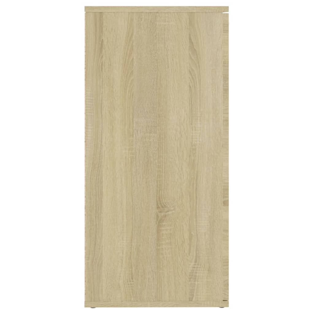 Dressoir 160x36x75 cm bewerkt hout sonoma eikenkleurig is nu te koop bij PeponiXL, paradijselijk wonen!