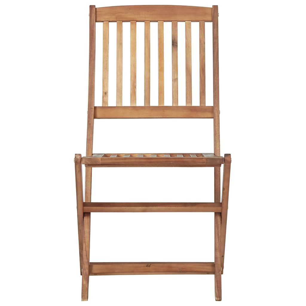 Tuinstoelen 6 st inklapbaar met kussens massief acaciahout is nu te koop bij PeponiXL, paradijselijk wonen!