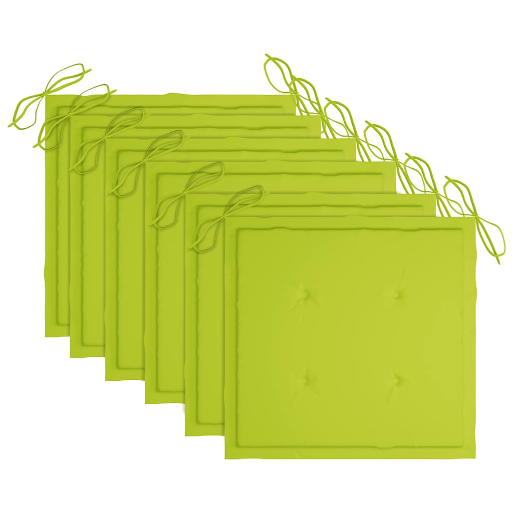 Tuinstoelen 6 st inklapbaar met kussens massief acaciahout is nu te koop bij PeponiXL, paradijselijk wonen!