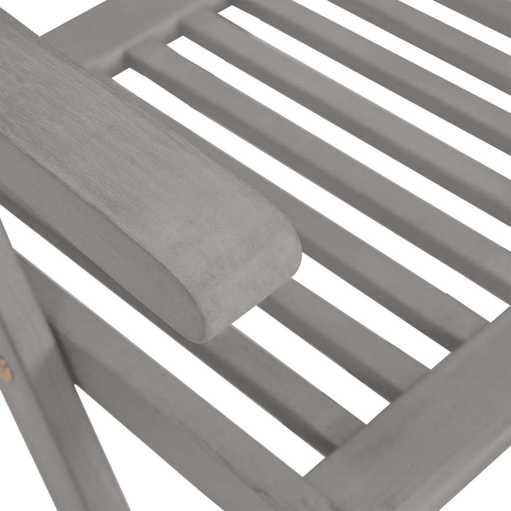 Tuinstoelen 8 st verstelbaar met kussens acaciahout grijs is nu te koop bij PeponiXL, paradijselijk wonen!