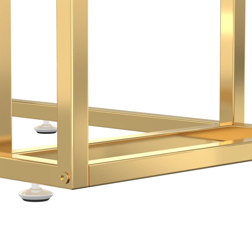 Computer bijzettafel 50x35x65 cm gehard glas transparant is nu te koop bij PeponiXL, paradijselijk wonen!