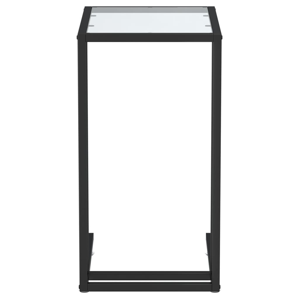 Computer bijzettafel 50x35x65 cm gehard glas transparant is nu te koop bij PeponiXL, paradijselijk wonen!