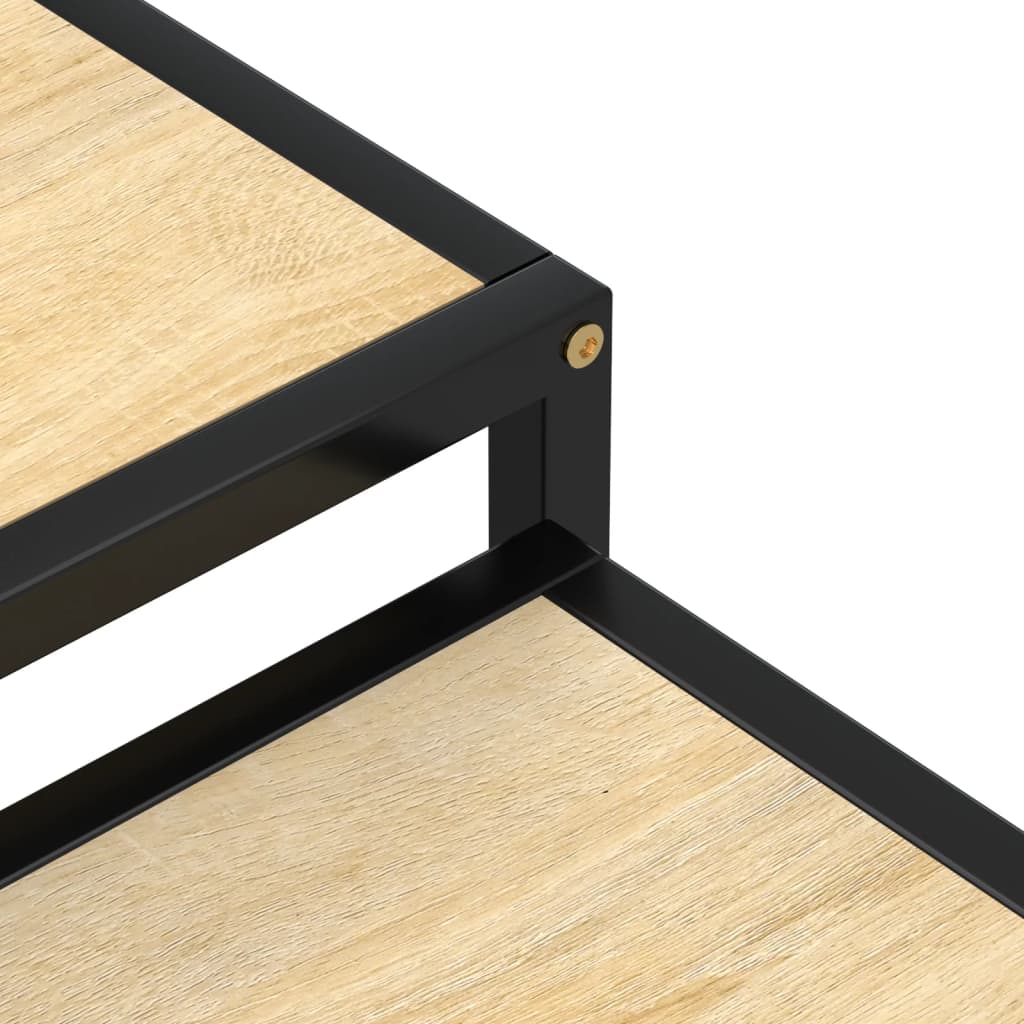 Salontafels 2 st MDF sonoma eikenkleurig is nu te koop bij PeponiXL, paradijselijk wonen!