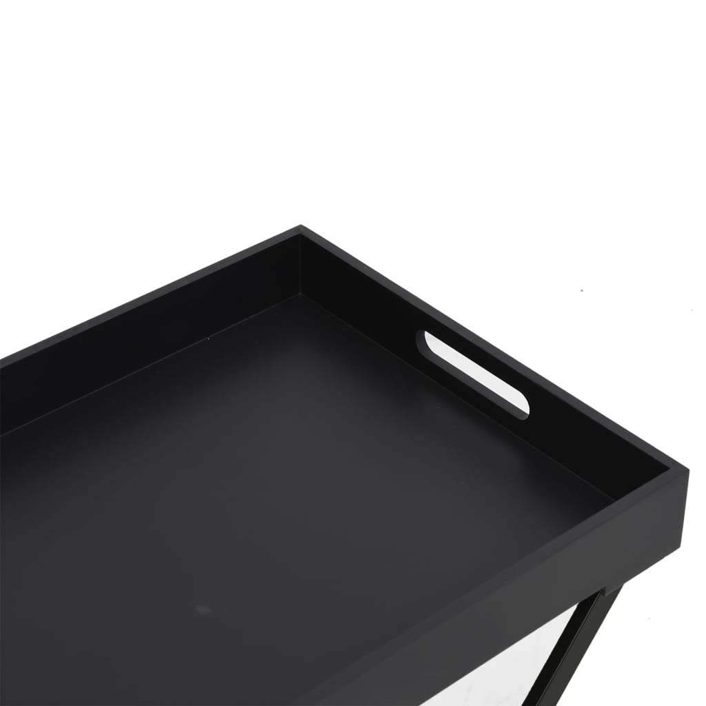 Klaptafel 48x34x61 cm MDF zwart is nu te koop bij PeponiXL, paradijselijk wonen!