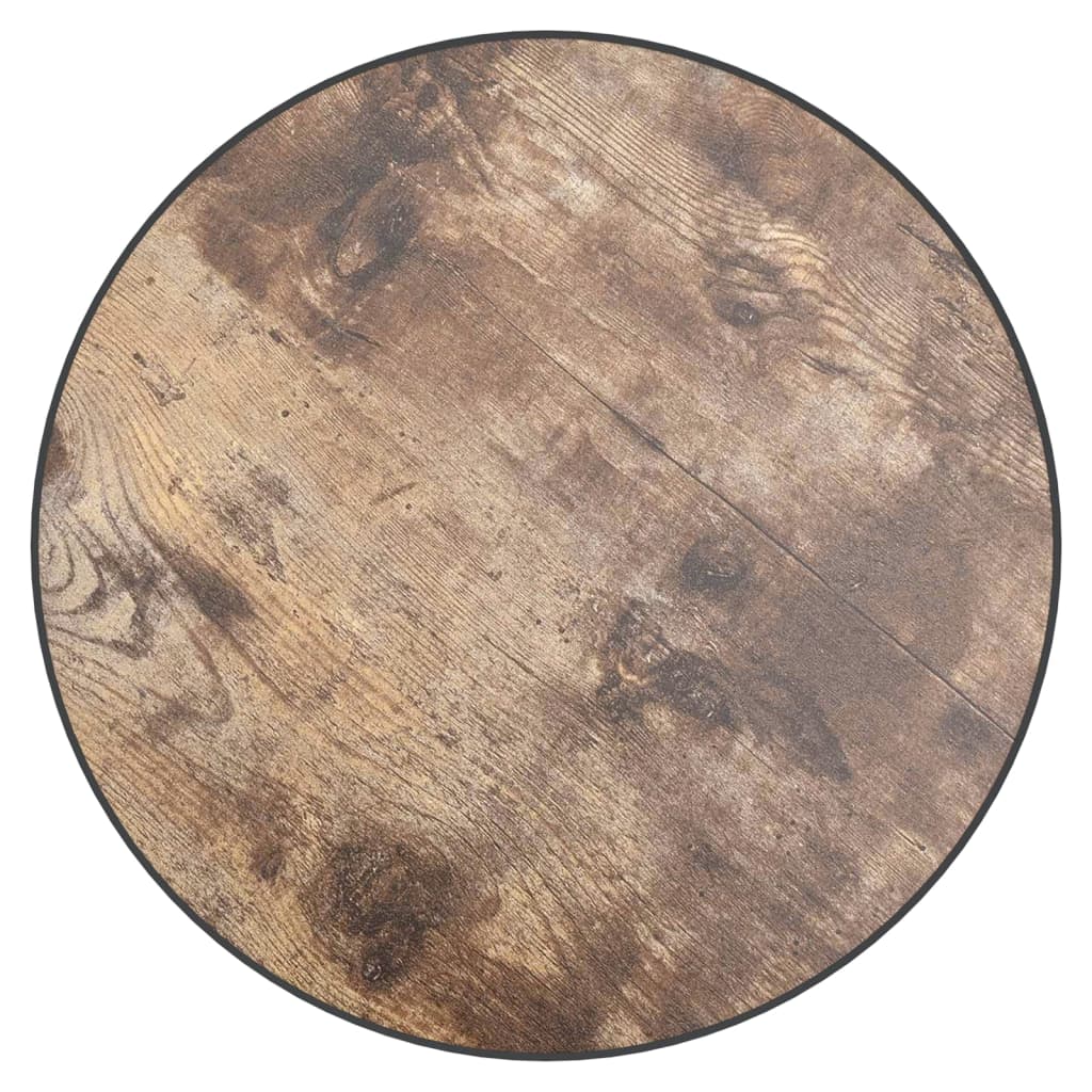 Salontafel Ø35 cm MDF zwart en geel is nu te koop bij PeponiXL, paradijselijk wonen!