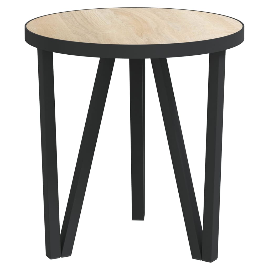 Salontafel Ø35 cm MDF sonoma eikenkleurig is nu te koop bij PeponiXL, paradijselijk wonen!